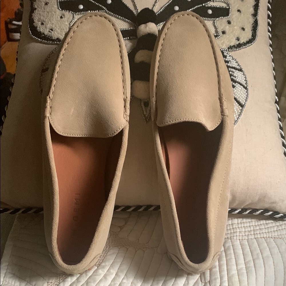 Tan Suede Loafers